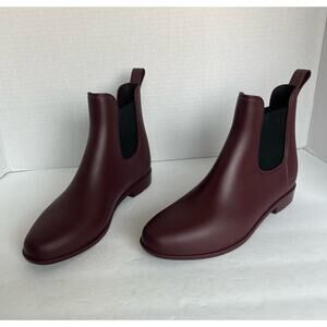Dr. Scholl’s All Day Comfort Women’s Burgundy Chelsea Matte‎ Rain Boots Size 10